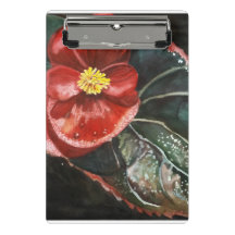 Dark Begonia in Watercolor