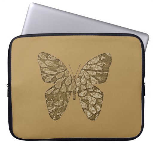 Image of Dark Beige Electronics Butterfly Graphic Bag