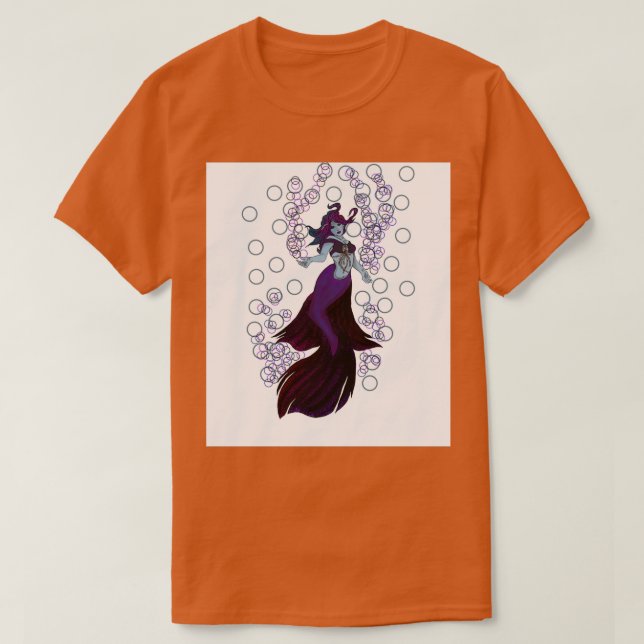 Dark Beta Mermaid T-Shirt (Design Front)