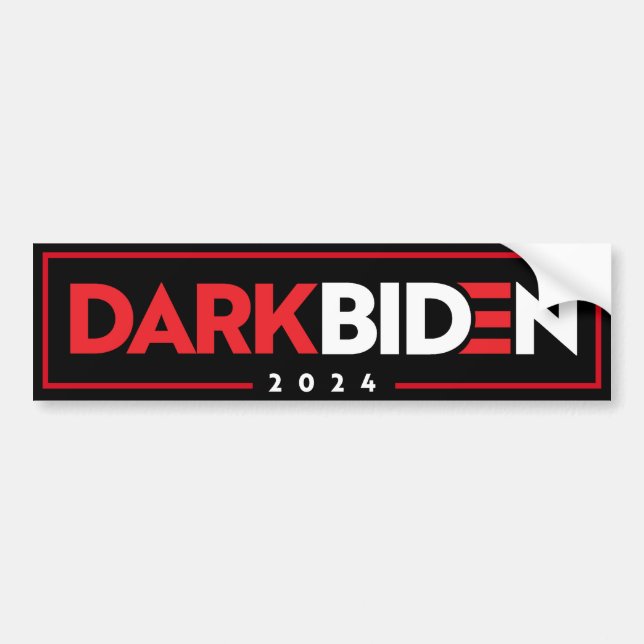 Dark Biden 2024 Bumper Sticker (Front)