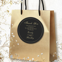 Dark Black Background Gold Script Traditional