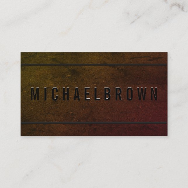 Dark Black Driver Minimalist Bold Modern QR code Business Card (Front)