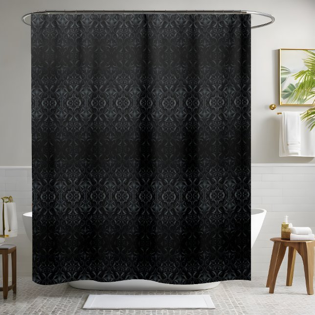 Dark Black Shower Curtain (Creator Uploaded)