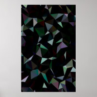 Dark Black triangle mosaic pattern. Geometric illu