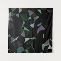 Dark Black triangle mosaic pattern. Geometric illu