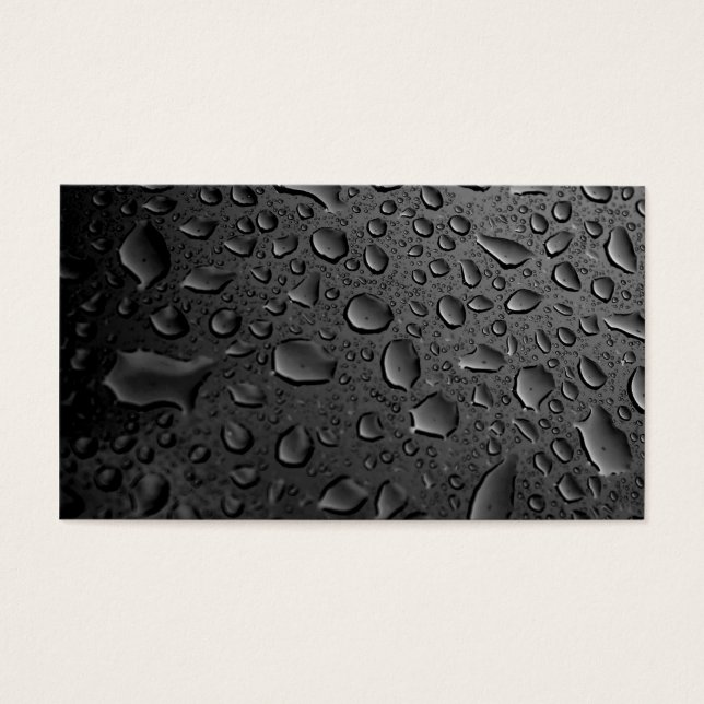 Dark Black Water Droplets Textured Design (Front)