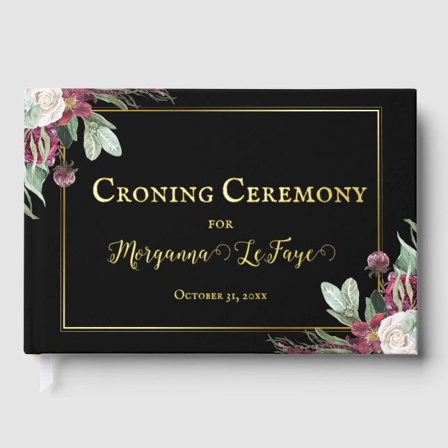Dark Bloom Croning Ceremony   Guest Book (Front)