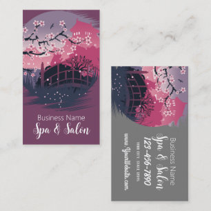 Dark Blossom Spa and Salon Business Card