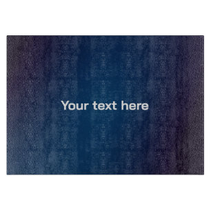 Dark Blue Abstract Pattern Add Text Cutting Board