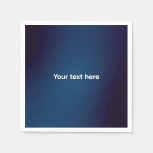 Dark Blue Abstract Pattern Add Text Napkin