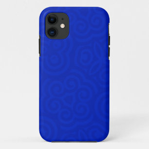Dark Blue Abstract Pattern iPhone 11 Case