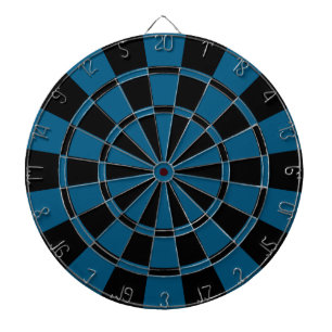 Dark Blue And Black Dartboard