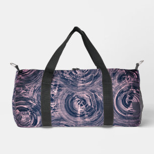 Dark blue and pretty swirling batik     duffle bag
