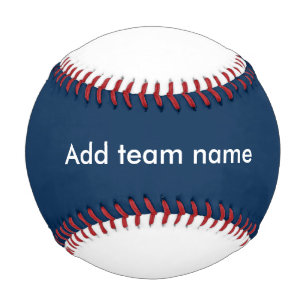 Dark Blue and White Baseball