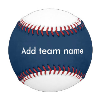 Dark Blue and White Baseball