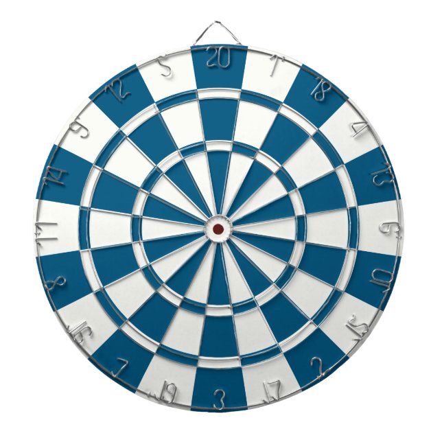 Dark Blue And White Dartboard (Front)