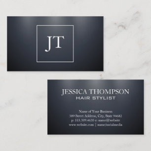 Dark Blue Background with Lighting  Business Card