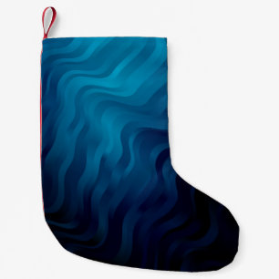 Dark BLUE background with lines. Colorful illustra Small Christmas Stocking