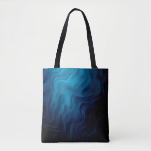Dark BLUE background with lines. Colorful illustra Tote Bag