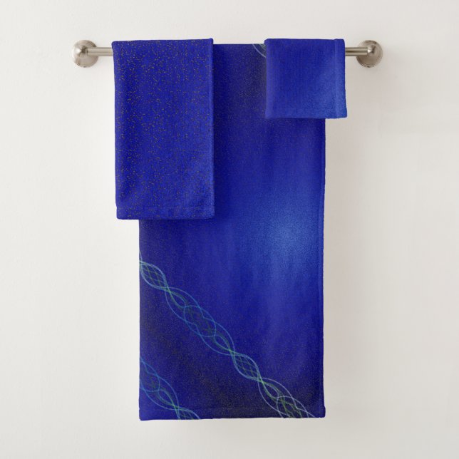 Dark Blue Bath Towel Set (Insitu)