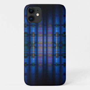 Dark blue blur pattern iPhone 11 case