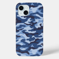 Dark Blue Camouflage Pattern