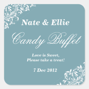 Dark blue candy buffet Sticker