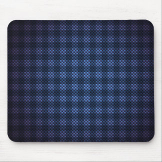 Dark blue chequered carbon fibre patterned mouse mat