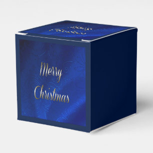Dark Blue Christmas Favour Box