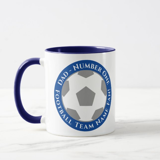 Dark Blue – Classic Football Dad Mug (Left)