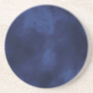 Dark blue clouds coaster