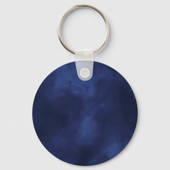 Dark blue clouds key ring (Front)