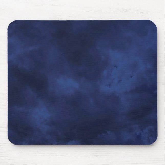 Dark blue clouds mouse mat (Front)