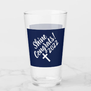 Dark Blue Congratulations Graduation Bible Verse   Glass