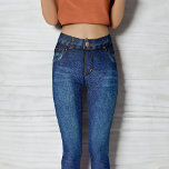 Dark Blue Denim Skinny Jeans Leggings<br><div class="desc">Dark Blue Denim Skinny Jeans Style Leggings</div>