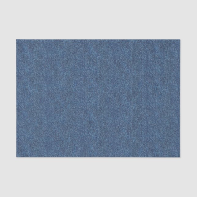 Dark Blue Denim Texture Tissue Paper (Front)