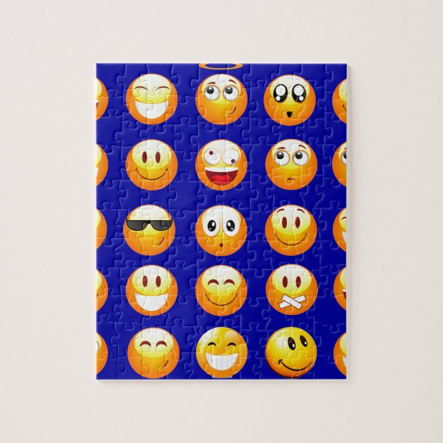 dark blue emojis jigsaw puzzle (Vertical)