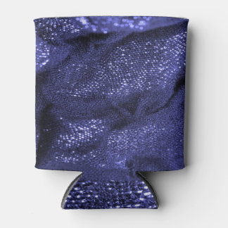 Dark Blue Fabric: Decorative Texture. Can Cooler