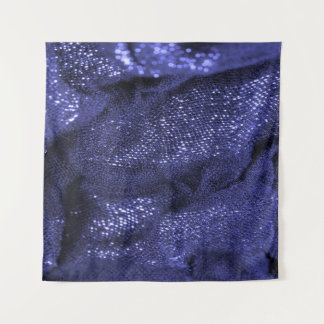 Dark Blue Fabric: Decorative Texture. Tapestry