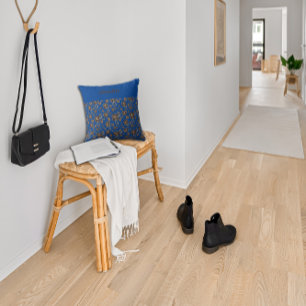 Dark blue floral Perfect Gift for Her name Cushion