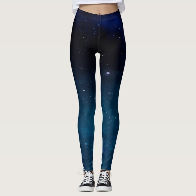 Dark blue Galaxy Leggings (Front)