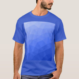 Dark blue gradient geometric mesh pattern T-Shirt