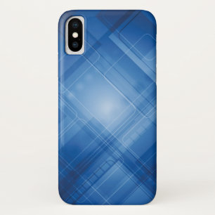 Dark blue hi-tech background iPhone x case
