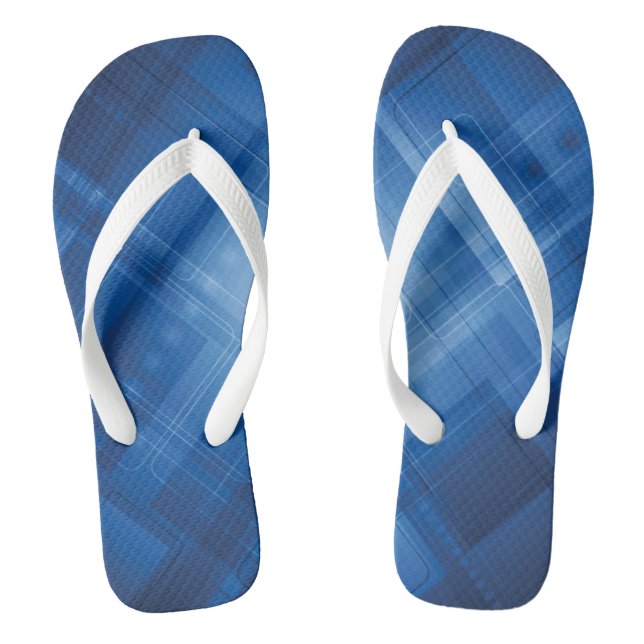 Dark blue hi-tech background flip flops (Footbed)