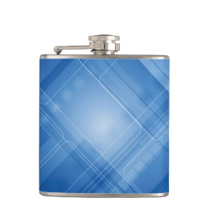 Dark blue hi-tech background hip flask