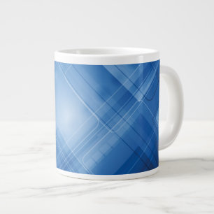 Dark blue hi-tech background large coffee mug
