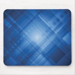 Dark blue hi-tech background mouse mat