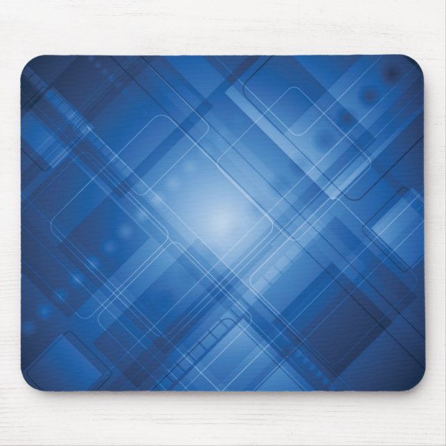 Dark blue hi-tech background mouse mat (Front)