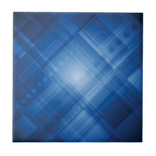 Dark blue hi-tech background tile