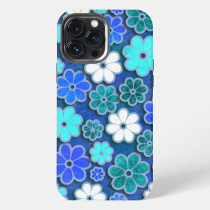 Dark Blue Hippie iPhone 60s Hippie iPhone 13 Pro Max Case
